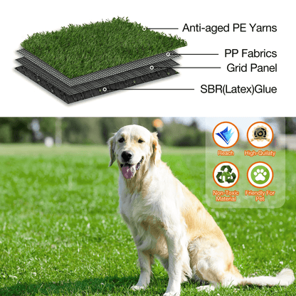 XLX TURF Fake Grass Patch for Puppy Potty Training Mat