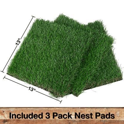 XLX TURF Artificial Grass Bedding Patch for Poultry Coop